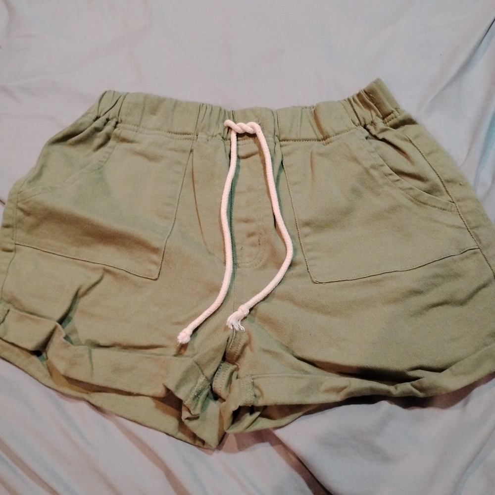 Olive Green Women's Shorts